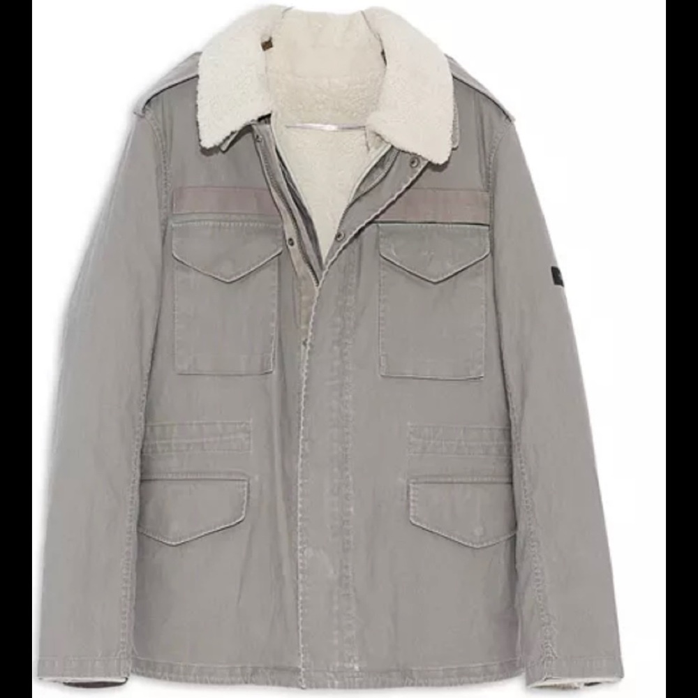 Yves Salomon Shearling Lined Jacket Size 50/L